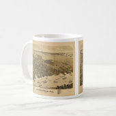 Birds eye uitzicht of Jacksonville Florida (1876) Koffiemok (Voorkant links)