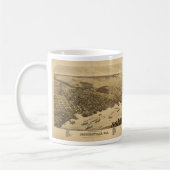 Birds eye uitzicht of Jacksonville Florida (1876) Koffiemok (Links)