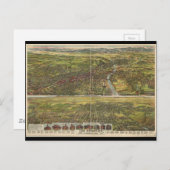 Bird's Eye Uitzicht of Los Angeles California in 1 Briefkaart (Voorkant / Achterkant)