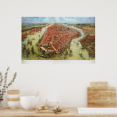 Bird's Eye Uitzicht of Manhattan, Bachmann 1865 Pr Poster (Keuken)