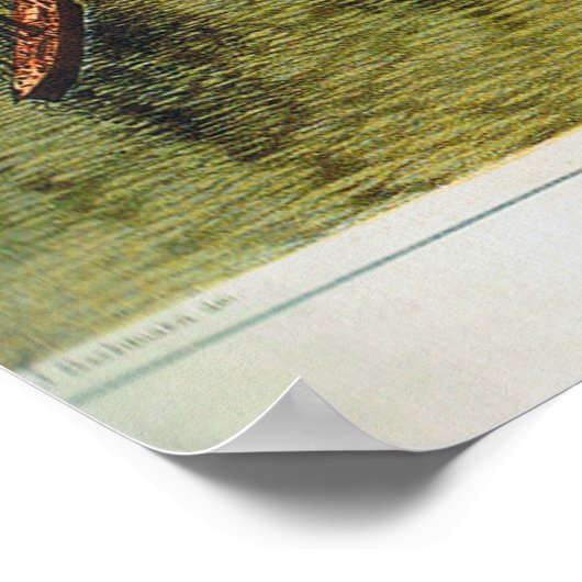 Bird's Eye Uitzicht of Manhattan, Bachmann 1865 Pr Poster (Hoek)