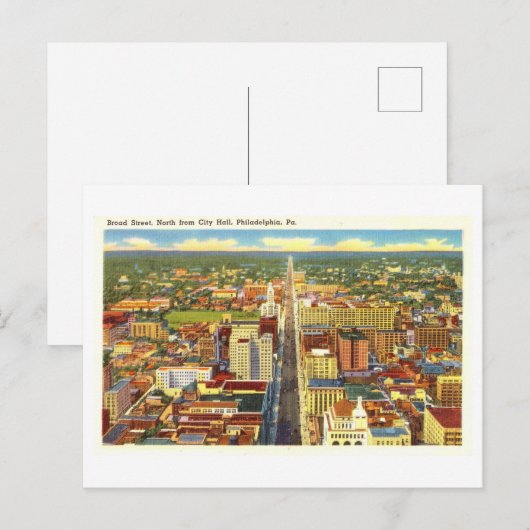  Bird's Eye Uitzicht of Philadelphia, Penn. Briefkaart (Voorkant / Achterkant)