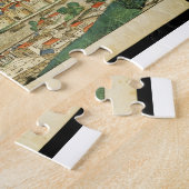 Bird's Eye Uitzicht of Ratisbon, van het Neurenber Legpuzzel (Zijkant)
