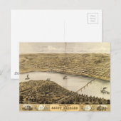 Bird's Eye Uitzicht of Saint Charles, Missouri (18 Briefkaart (Voorkant / Achterkant)