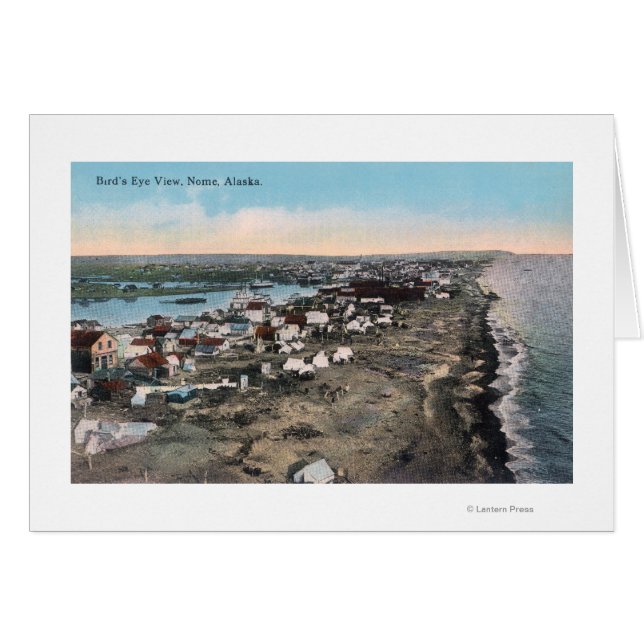 Bird's Eye Uitzicht of TownNome, AK (Voorkant Horizontaal)