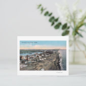 Bird's Eye Uitzicht of TownNome, AK Briefkaart (Staand voorkant)