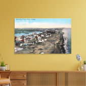 Bird's Eye Uitzicht of TownNome, AK Canvas Afdruk (Insitu (Woonkamer))