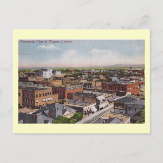 Bird's Eye Uitzicht, Tucson, Arizona 1912 Briefkaart (Voorkant)