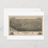  Bird's-Eye Uitzicht van Bismarck, North Dakota Briefkaart (Voorkant / Achterkant)