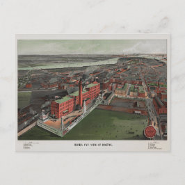 Birds Eye Uitzicht van Boston Briefkaart