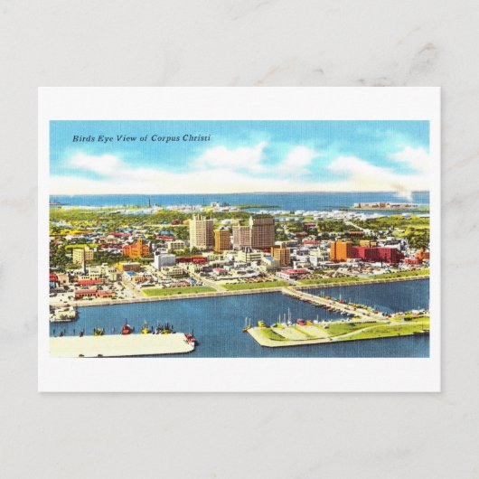 Bird's Eye Uitzicht van Corpus Christi, Texas, Briefkaart (Voorkant)