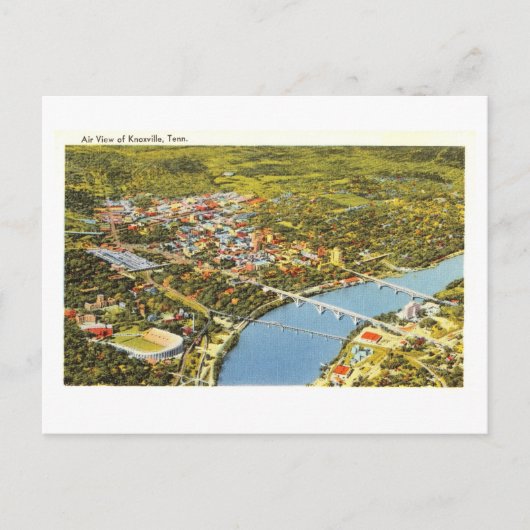 Bird's Eye Uitzicht van Knoxville, Tennessee,  Briefkaart (Voorkant)