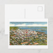 Bird's Eye Uitzicht van Miami, Florida, Briefkaart (Voorkant / Achterkant)