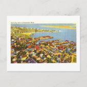 Bird's-Eye Uitzicht van Nantucket, Massachusetts, Briefkaart (Voorkant)