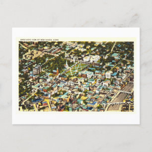 Bird's Eye Uitzicht van New Haven, Connecticut,  Briefkaart