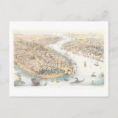 Bird's-Eye Uitzicht van New York Briefkaart (Voorkant)