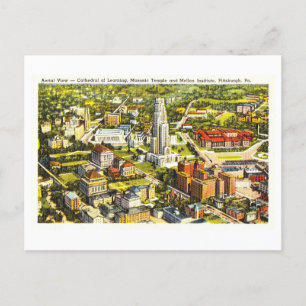 Bird's Eye Uitzicht van Pittsburgh, Penn. Briefkaart