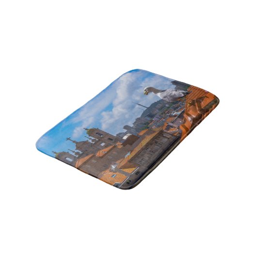 Birds Eye View Rooftops of Portugal Badmat (Gekanteld)