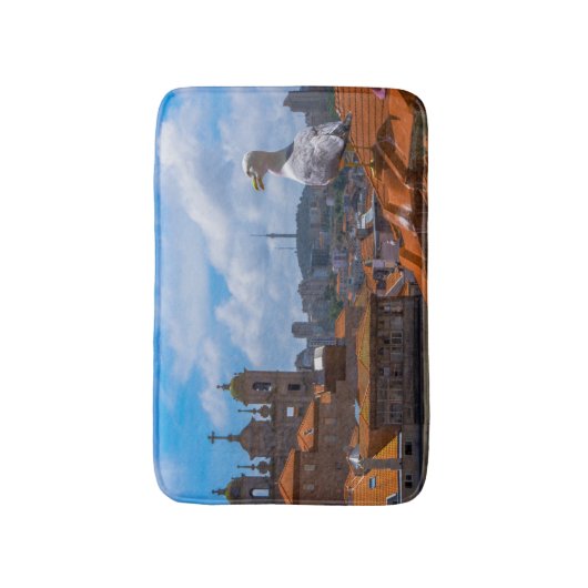 Birds Eye View Rooftops of Portugal Badmat (Voorkant Verticaal)