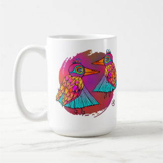 Birds full of color mug koffiemok