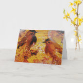 Birds gemengde media-dag kaart (Gele Bloem)