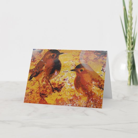 Birds gemengde media-dag kaart (Voorkant)