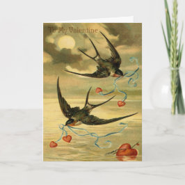  Birds & Hearts Valentijnsdag Kaart