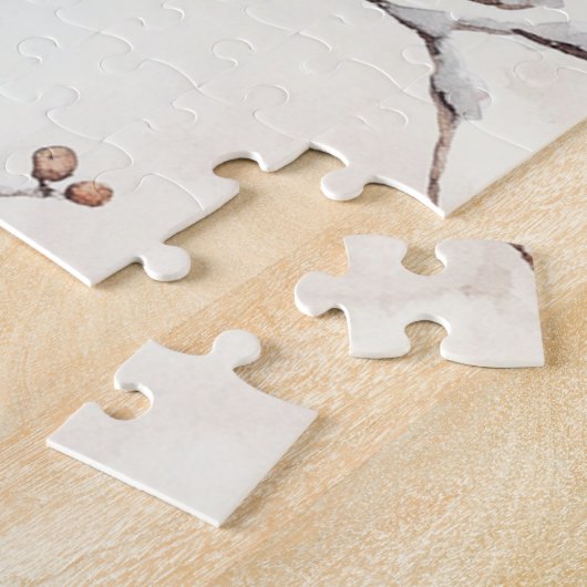 Birds in a Winter Tree Legpuzzel (Zijkant)