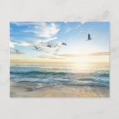 Birds in flight over the ocean briefkaart (Voorkant)