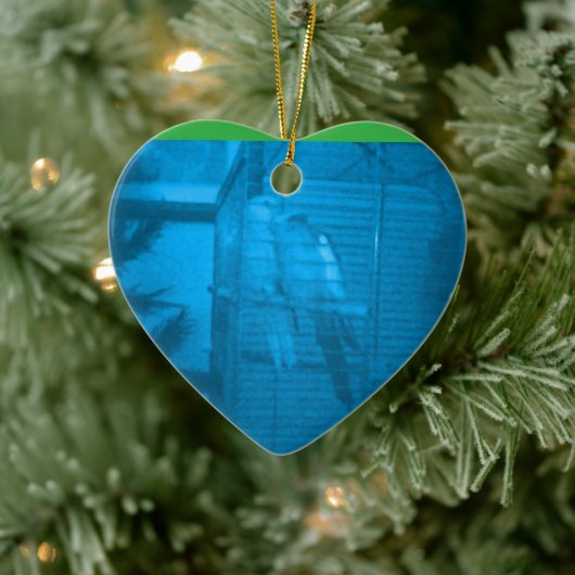 Birds in Love Christmas Heart Ornament (Boom)