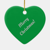 Birds in Love Christmas Heart Ornament (Achterkant)