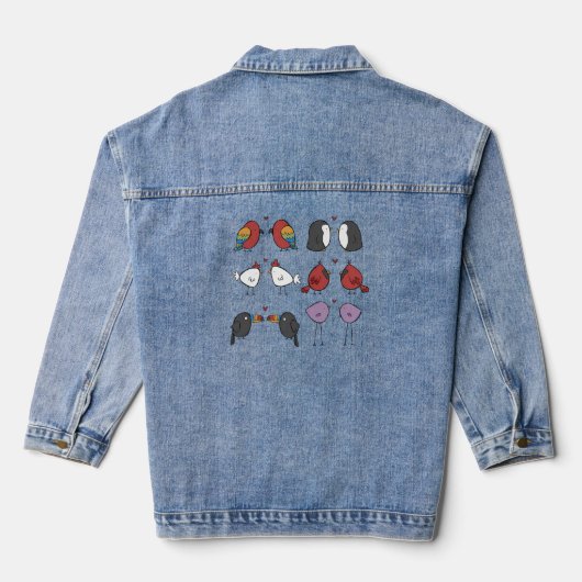 Birds In Love Denim Jacket (Achterkant)