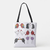 Birds In Love  Tote Bag (Achterkant)