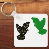 Birds Keychain – Twin Glide Silhouette Emblem (Voorkant)