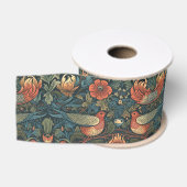 Birds Leaves Floral  William Morris Pattern Grosgrain Lint (Spoel)