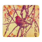 Birds Nature Bird Purple Finch Snijplank (Voorkant)