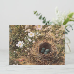 Bird's Nest and Dog Rozen van John William Hill