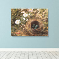 Bird's Nest and Dog Rozen van John William Hill