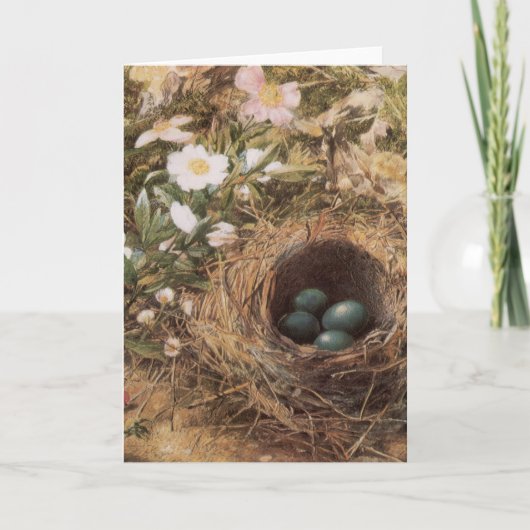 Bird's Nest and Dog Rozen van John William Hill Kaart (Voorkant)