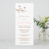Birds Nest Baby shower Invitation Kaart (Staand voorkant)