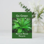 Bird's Nest Fern - Go Green Briefkaart (Staand voorkant)