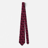Bird's Nest Fern Necktie - Raspberry Stropdas (Voorkant)