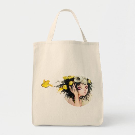 Bird's Nest Grocery Tas Canvas Bags (Voorkant)