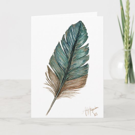 Birds of a Feather Folded Greeting Card Kaart (Voorkant)