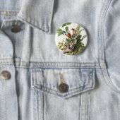 Birds of America (1827) by John James Audubon Ronde Button 5,7 Cm (In situ)