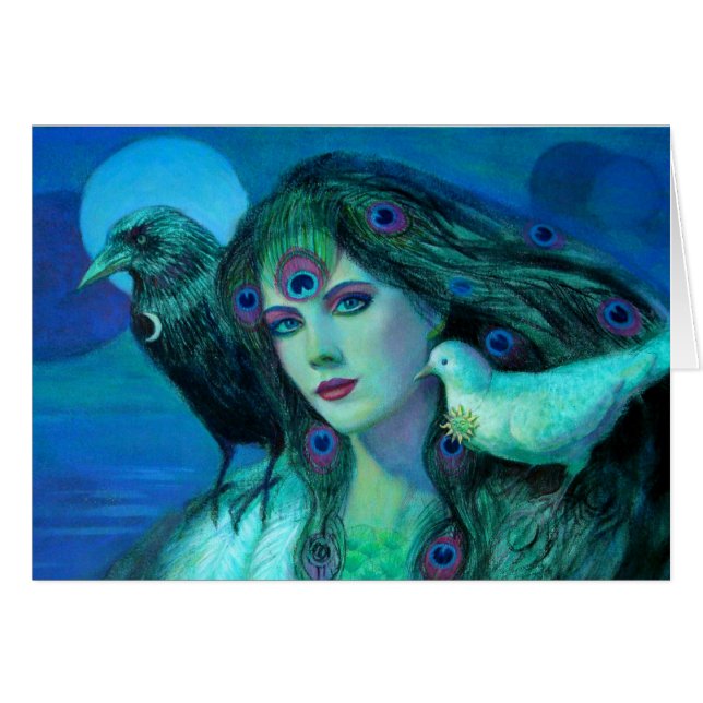 "Birds of Duality- Peacock Lady" (Voorkant Horizontaal)