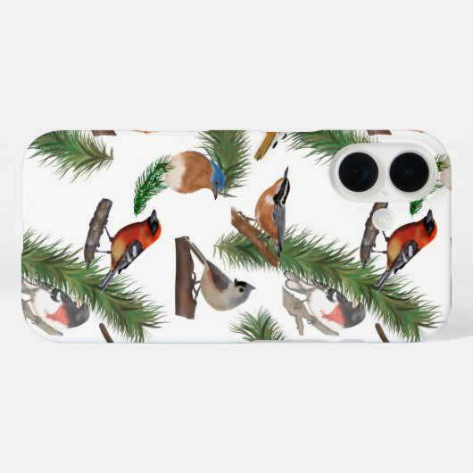 Birds of New England iPhone case (Achterkant (horizontaal))
