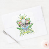 Birds of Paradise Bruiloft Welkom Sticker (Envelop)