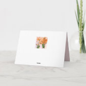 Birds of Paradise in Bloom Bedankkaart (Achterkant)