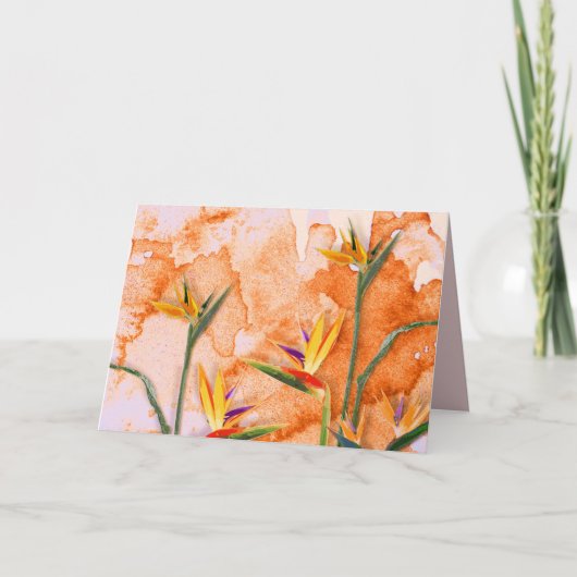Birds of Paradise in Bloom Bedankkaart (Voorkant)